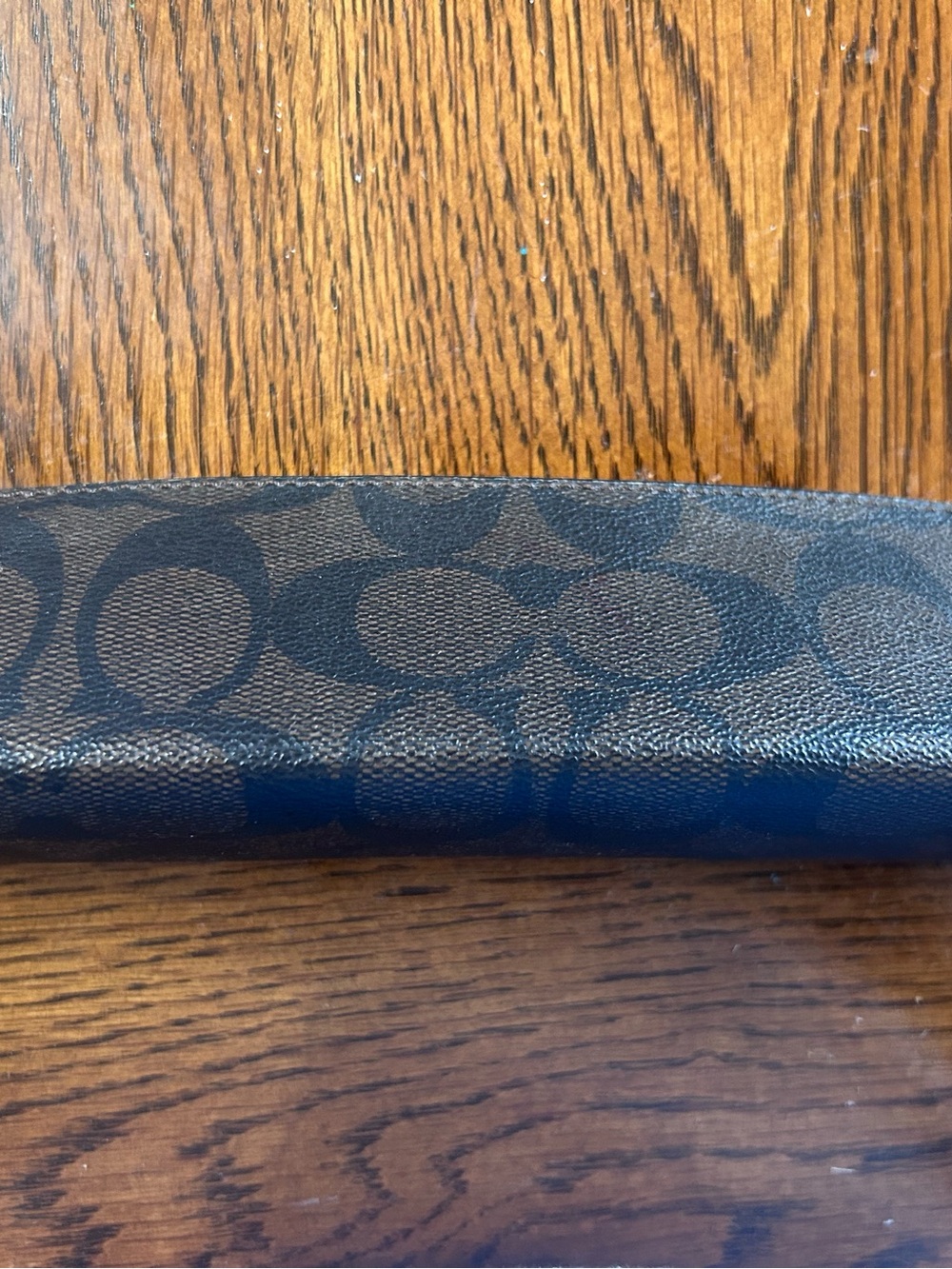 Coach pencil case signature cavas